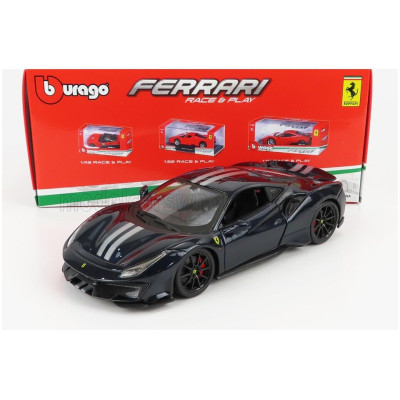 BURAGO FERRARI 488 PISTA 2018 - BLUE 1/24
