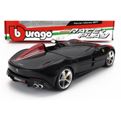 BURAGO FERRARI MONZA SP1 2018 - BLACK RED 1/24