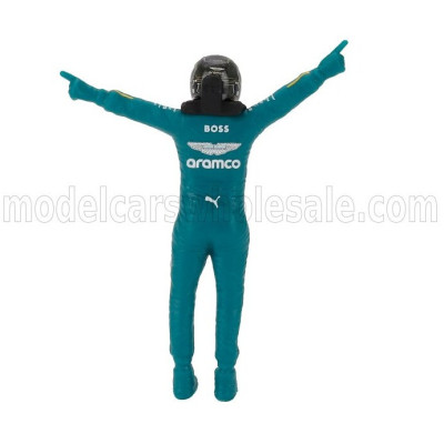 BURAGO ASTON MARTIN F1 AMR25 TEAM ARAMCO COGNIZANT N 18 SEASON 2025 LANCE STROLL - WITH PILOT - GREEN BLACK 1/24