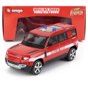 BURAGO LAND ROVER NEW DEFENDER 110 VIGILI DEL FUOCO 2022 - RED WHITE 1/43