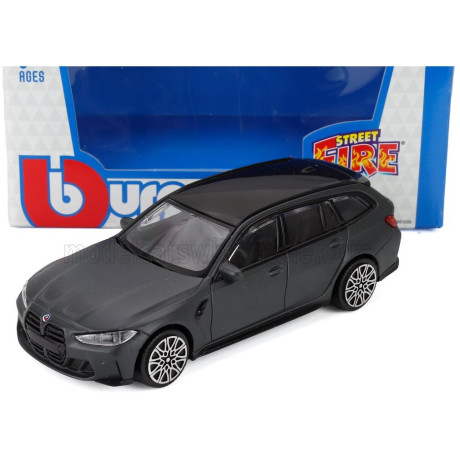 BURAGO BMW 3-SERIES M3 M-PERFORMANCE (G81) TOURING SW STATION WAGON 2023 - MATT GREY 1/43
