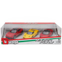 BURAGO FERRARI SET 3X PUROSANGUE - ENZO - SF90 STRADALE 2024 - RED YELLOW 1/43