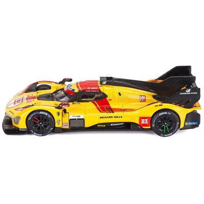 BURAGO FERRARI 499P 3.0L TURBO V6 TEAM AF CORSE N 83 WINNER 24h LE MANS 2025 ROBERT KUBICA - PHIL HANSON - YIFEI YE - YELLOW