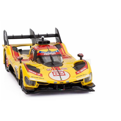 BURAGO FERRARI 499P 3.0L TURBO V6 TEAM AF CORSE N 83 WINNER 24h LE MANS 2025 ROBERT KUBICA - PHIL HANSON - YIFEI YE - YELLOW