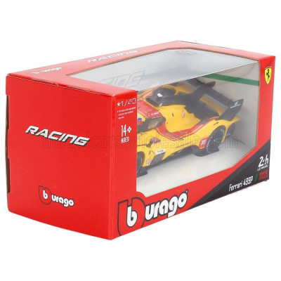 BURAGO FERRARI 499P 3.0L TURBO V6 TEAM AF CORSE N 83 WINNER 24h LE MANS 2025 ROBERT KUBICA - PHIL HANSON - YIFEI YE - YELLOW