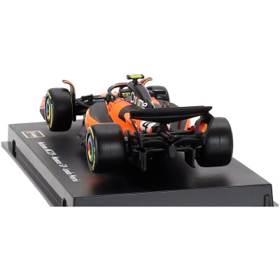 BURAGO McLAREN F1 MCL39 TEAM MCLAREN N 4 WORLD CHAMPION WINNER MONACO GP 2025 LANDO NORRIS - WITH PILOT AND SHOWCASE - ORANGE