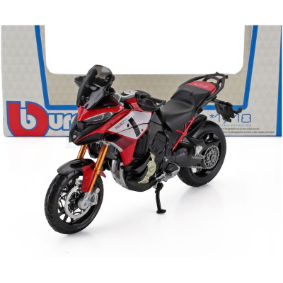 BURAGO DUCATI MULTISTRADA V4 2022 - RED WHITE BLACK 1/18