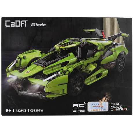 CADA CADA RC SHADOW EDGE SPORTS CAR - 432 pcs - GREEN BLACK 1/16