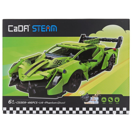 CADA CADA RC SUPPER CAR - 416 pcs - LIGHT GREEN 1/16