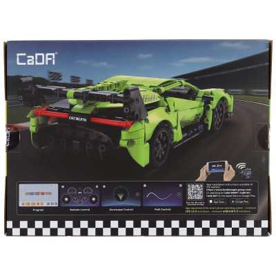 CADA CADA RC SUPPER CAR - 416 pcs - LIGHT GREEN 1/16
