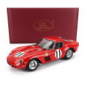 CMC FERRARI 250 GTO ch.3647 RHD COUPE N 11 2nd 1000km MONTLHERY 1962 JOHN SURTEES - MIKE PARKES - RED 1/18