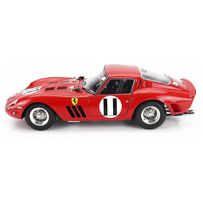 CMC FERRARI 250 GTO ch.3647 RHD COUPE N 11 2nd 1000km MONTLHERY 1962 JOHN SURTEES - MIKE PARKES - RED 1/18