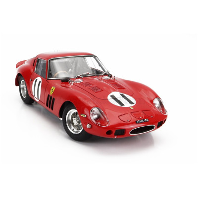 CMC FERRARI 250 GTO ch.3647 RHD COUPE N 11 2nd 1000km MONTLHERY 1962 JOHN SURTEES - MIKE PARKES - RED 1/18