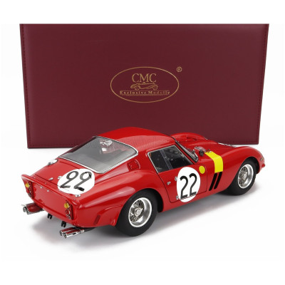 CMC FERRARI 250 GTO 3.0L V12 TEAM EQUIPE NATIONALE BELGE N 22 3rd 24h LE MANS 1962 L.DERNIER - ''BEURLYS'' J.BLATON - RED 1/18