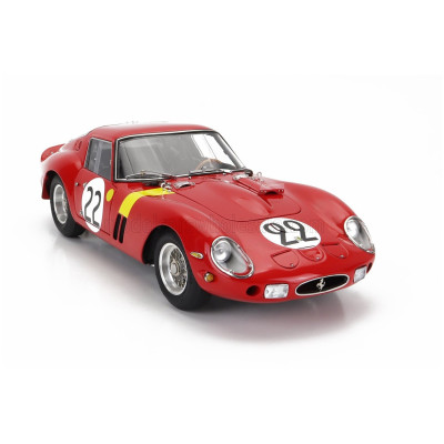 CMC FERRARI 250 GTO 3.0L V12 TEAM EQUIPE NATIONALE BELGE N 22 3rd 24h LE MANS 1962 L.DERNIER - ''BEURLYS'' J.BLATON - RED 1/18
