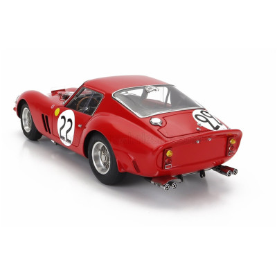 CMC FERRARI 250 GTO 3.0L V12 TEAM EQUIPE NATIONALE BELGE N 22 3rd 24h LE MANS 1962 L.DERNIER - ''BEURLYS'' J.BLATON - RED 1/18
