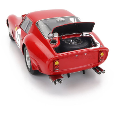 CMC FERRARI 250 GTO 3.0L V12 TEAM EQUIPE NATIONALE BELGE N 22 3rd 24h LE MANS 1962 L.DERNIER - ''BEURLYS'' J.BLATON - RED 1/18