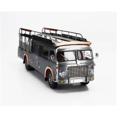 CMC FIAT 642RN2 TRUCK BARTOLETTI F1 FERRARI CAR TRANSPORTER 1957 - CLEAR FINISH GREY 1/18
