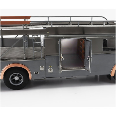 CMC FIAT 642RN2 TRUCK BARTOLETTI F1 FERRARI CAR TRANSPORTER 1957 - CLEAR FINISH GREY 1/18