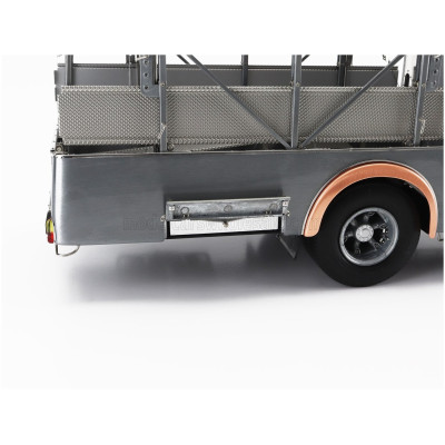 CMC FIAT 642RN2 TRUCK BARTOLETTI F1 FERRARI CAR TRANSPORTER 1957 - CLEAR FINISH GREY 1/18
