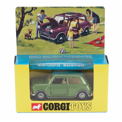CORGI MORRIS MINI COOPER MAGNIFIQUE 1968 - GREEN MET 1/43