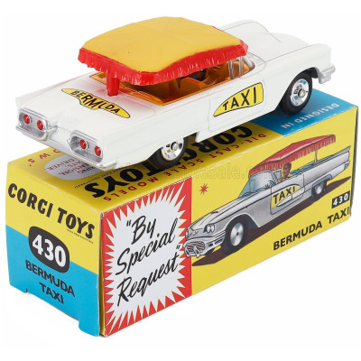 CORGI CHRYSLER BERMUDA TAXI 1952 - WHITE RED YELLOW 1/43