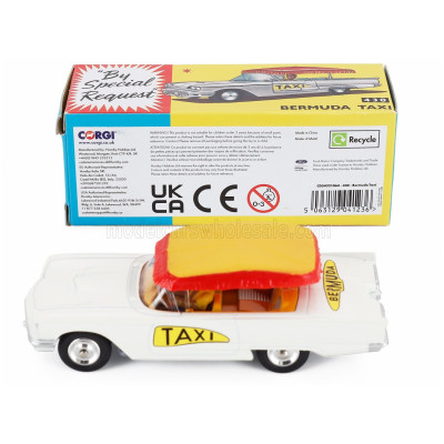 CORGI CHRYSLER BERMUDA TAXI 1952 - WHITE RED YELLOW 1/43