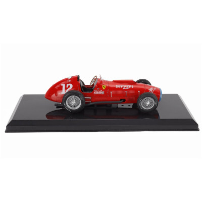 EDICOLA FERRARI F1 375 INDY N 12 INDIANAPOLIS 500 GP 1952 ALBERTO ASCARI - CON VETRINA - WITH SHOWCASE - RED 1/24