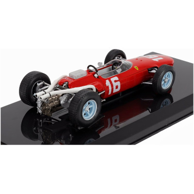EDICOLA FERRARI F1 246 N 16 SEASON 1966 LORENZO BANDINI - CON VETRINA - WITH SHOWCASE - RED 1/24