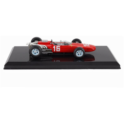 EDICOLA FERRARI F1 246 N 16 SEASON 1966 LORENZO BANDINI - CON VETRINA - WITH SHOWCASE - RED 1/24
