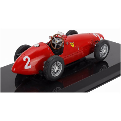 EDICOLA FERRARI F1 500 F2 SCUDERIA FERRARI N 2 SEASON 1953 GIUSEPPE (NINO) FARINA - CON VETRINA - WITH SHOWCASE - RED 1/24