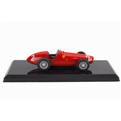 EDICOLA FERRARI F1 500 F2 SCUDERIA FERRARI N 2 SEASON 1953 GIUSEPPE (NINO) FARINA - CON VETRINA - WITH SHOWCASE - RED 1/24