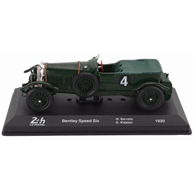 EDICOLA BENTLEY SPEED SIX 6.6L TEAM BENTLEY MOTORS LTD N 4 WINNER 24h LE MANS 1930 WOOLF BARNATO - GLEN KIDSTON - DARK GREEN