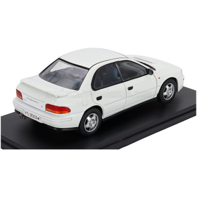 EDICOLA SUBARU IMPREZA GT 4WD 1996 - CON VETRINA - WITH SHOWCASE - WHITE 1/24