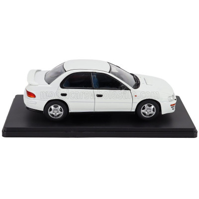 EDICOLA SUBARU IMPREZA GT 4WD 1996 - CON VETRINA - WITH SHOWCASE - WHITE 1/24