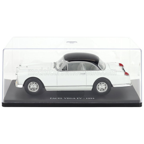 EDICOLA FACEL VEGA FV 1955 - CON VETRINA - WITH SHOWCASE - WHITE BLACK 1/24
