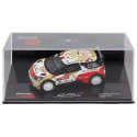 EDICOLA CITROEN DS3 WRC N 1 WINNER RALLY MONTECARLO 2013 SEBASTIEN LOEB - DANIEL ELENA - CON VETRINA - WITH SHOWCASE - RED GOLD