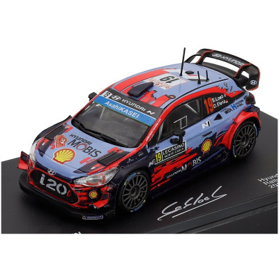 EDICOLA HYUNDAI i20 COUPE WRC N 19 RALLY MONTECARLO 2019 SEBASTIEN LOEB - DANIEL ELENA - CON VETRINA - WITH SHOWCASE - LIGHT