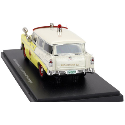 ESVAL MODEL CHEVROLET 210 HANDYMAN FIRE ENGINE 1956 - YELLOW WHITE RED 1/43