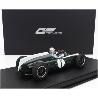 GP REPLICAS COOPER F1 T53 N 1 POLE POSITION WINNER BRITISH SILVERSTONE GP WORLD CHAMPION (with pilot figure) 1960 JACK BRABHAM