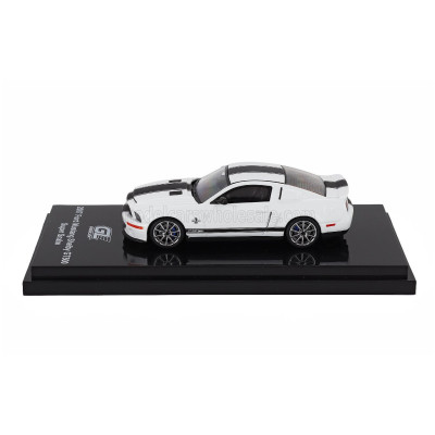 GREENLIGHT FORD USA MUSTANG SHELBY GT500 SUPER SNAKE COUPE 2007 - WHITE BLACK 1/64