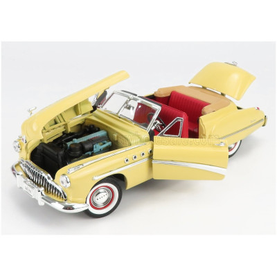 GREENLIGHT BUICK ROADMASTER CABRIOLET OPEN 1949 - CHARLIE BABBITT RAIN MAN - CREAM 1/18