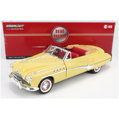 GREENLIGHT BUICK ROADMASTER CABRIOLET OPEN 1949 - CHARLIE BABBITT RAIN MAN - CREAM 1/18
