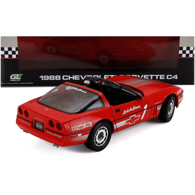 GREENLIGHT CHEVROLET CORVETTE C4 MALCOM KONNER 1988 - RED 1/18