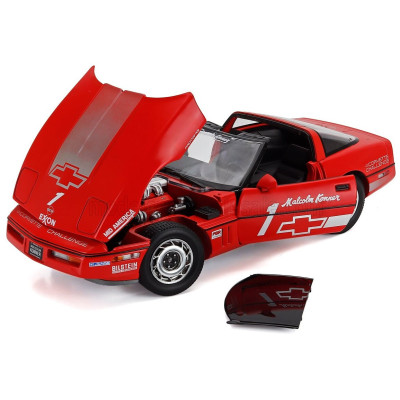 GREENLIGHT CHEVROLET CORVETTE C4 MALCOM KONNER 1988 - RED 1/18