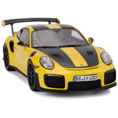 GT SPIRIT PORSCHE 911 991-2 GT2 RS COUPE NURBURGRING LAP RECORD (6 minutes 47.3 seconds) 2017 - YELLOW BLACK 1/18