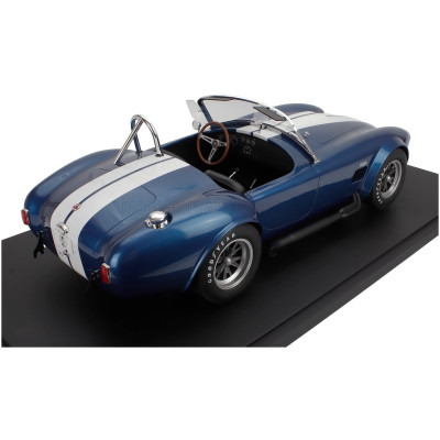GT SPIRIT FORD USA SHELBY COBRA 427 S/C SPIDER OPEN 1967 - CON VETRINA - WITH SHOWCASE - BLUE WHITE 1/8
