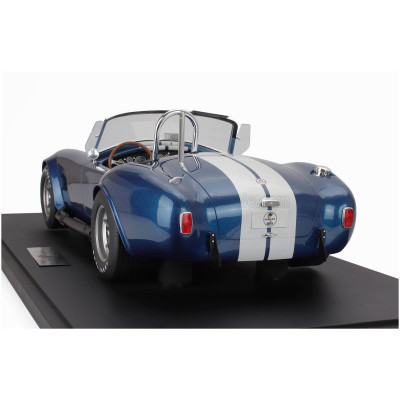GT SPIRIT FORD USA SHELBY COBRA 427 S/C SPIDER OPEN 1967 - CON VETRINA - WITH SHOWCASE - BLUE WHITE 1/8