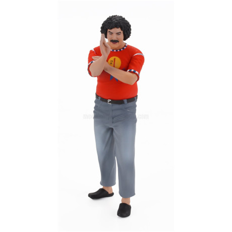 INFINITE STATUE FIGURES FANTOZZI - CECCO - LO SCFILATINO SPECIALO - ABATANTUONO - RED GREY 1/18