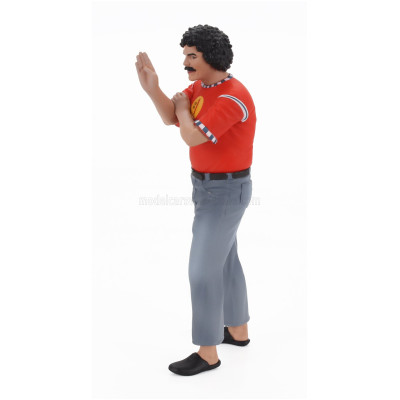 INFINITE STATUE FIGURES FANTOZZI - CECCO - LO SCFILATINO SPECIALO - ABATANTUONO - RED GREY 1/18